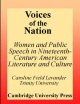 Voices of the nation women and public speech in nineteenth-century American literature and culture  Cover Image